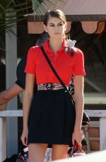 KAIA GERBER on the Set of a Photoshoot on the Beach in Miami 01/13/2020