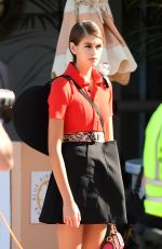 KAIA GERBER on the Set of a Photoshoot on the Beach in Miami 01/13/2020