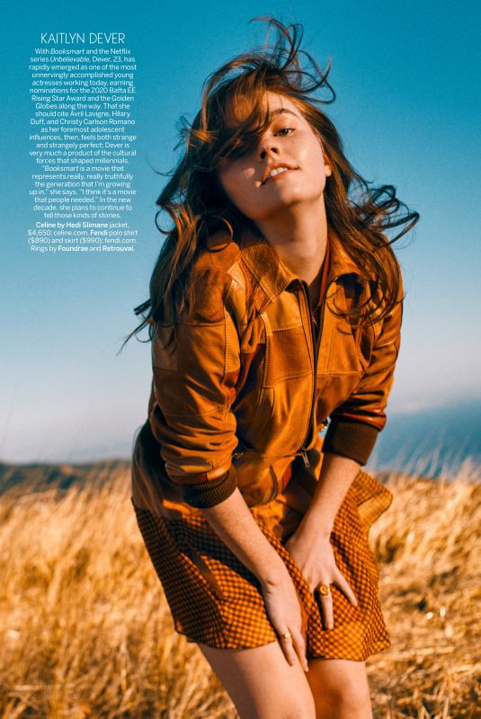 KAITLYN DEVER and HUNTER SCHAFER in Vogue Magazine, February 2020