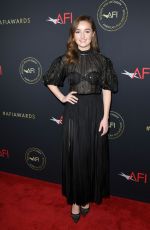 KAITLYN DEVER at 20th Annual AFI Awards in Beverly Hills 01/03/2020