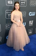 KAITLYN DEVER at 25th Annual Critics Choice Awards in Santa Monica 01/12/2020