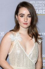 KAITLYN DEVER at Hollywood Critics Awards in Los Angeles 01/09/2020