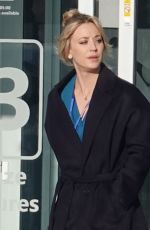 KALEY CUOCO on the Set of The Flight Attendant at Airport in Rome 01/15/2020