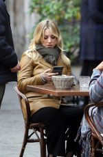 KALEY CUOCO on the Set of The Flight Attendant in Rome 01/16/2020