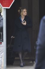 KALEY CUOCO on the Set of The Flight Attendant in Rome 01/20/202