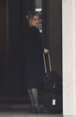 KALEY CUOCO on the Set of The Flight Attendant in Rome 01/20/202
