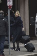 KALEY CUOCO on the Set of The Flight Attendant in Rome 01/20/202