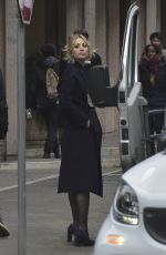 KALEY CUOCO on the Set of The Flight Attendant in Rome 01/20/202