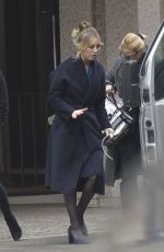 KALEY CUOCO on the Set of The Flight Attendant in Rome 01/20/202