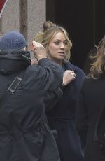 KALEY CUOCO on the Set of The Flight Attendant in Rome 01/20/202