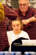 KALEY CUOCO on the Set of The Flight Attendent in Rome 01/13/2020