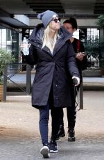 KALEY CUOCO on the Set of The Flight Attendent in Rome 01/13/2020