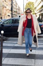 KARLIE KLOSS Leaves Ritz Hotel in Paris 01/22/2020