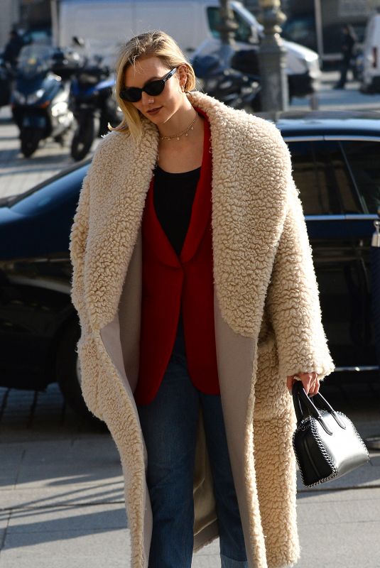 KARLIE KLOSS Out at Paris Fashion Week 01/22/2020