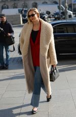 KARLIE KLOSS Out at Paris Fashion Week 01/22/2020