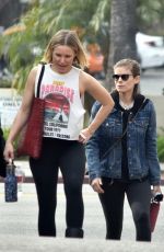 KATE MARA and KRISTEN BELL Heading to a Gym in Los Felize 01/26/2020