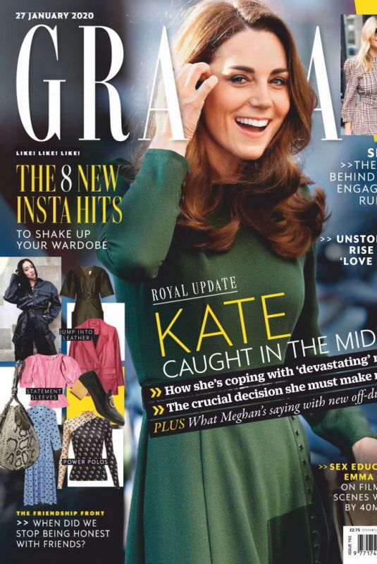 KATE MIDDLETON on the Cover of Grazia Magazine, January 2020