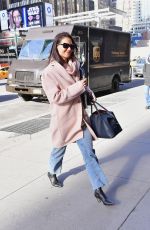KATIE HOLMES Heading to a Casting Call in New York 01/21/2020