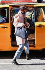 KATIE HOLMES Heading to a Casting Call in New York 01/21/2020
