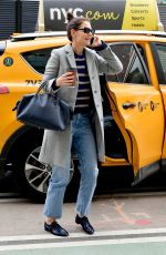 KATIE HOLMES Out and About in New York 01/27/2020