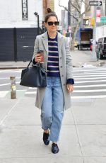 KATIE HOLMES Out and About in New York 01/27/2020
