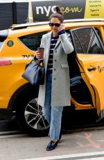 KATIE HOLMES Out and About in New York 01/27/2020