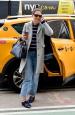 KATIE HOLMES Out and About in New York 01/27/2020