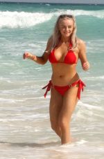 KATIE MCGLYNN in Bikini at a Beach in Mexico 01/21/2020