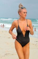 KATIE MCGLYNN in Swimsuit on the Beach in Mexico 01/22/2020