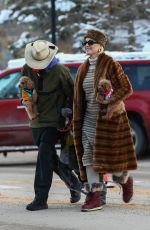 KATY PERRY Out with Her Dog in Aspen 01/02/2020
