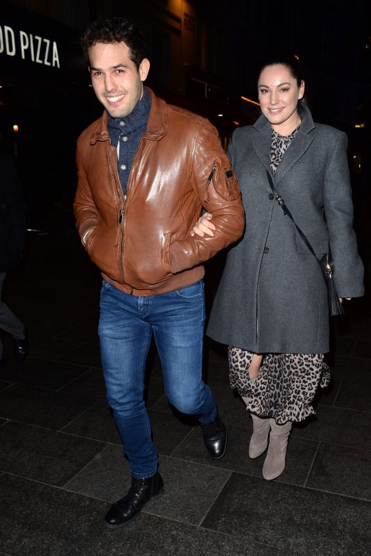 KELLY BROOK and Jeremy Parisi Leaves Global Radio in London 01/21/2020
