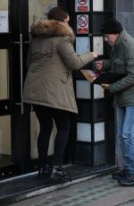 KELLY BROOK Arrives at Heart Radio in London 01/15/2020