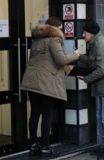 KELLY BROOK Arrives at Heart Radio in London 01/15/2020