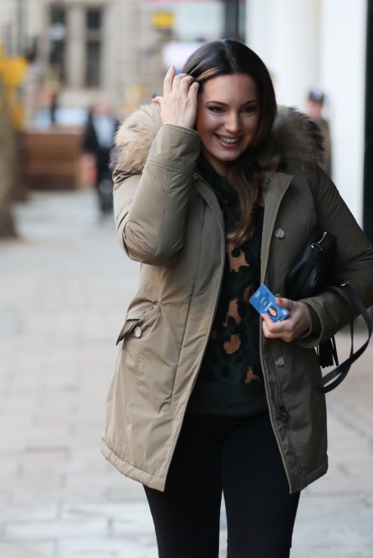 KELLY BROOK Arrives at Heart Radio in London 01/15/2020