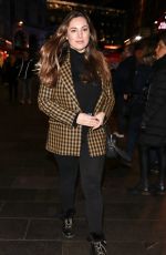 KELLY BROOK Leaves Global Radio Studios in London 01/07/2020