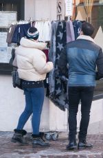 KELLY BROOK Out Shopping in Megeve 12/31/2019