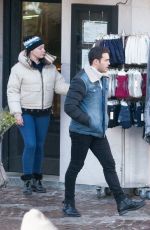 KELLY BROOK Out Shopping in Megeve 12/31/2019