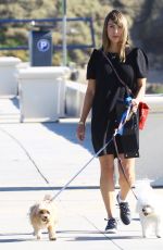 KELLY DODD Out with Her Dogs in Laguna Beach 12/27/2019
