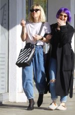 KELLY OSBOURNE and LISA STELLY Heading to a Nail Salon 12/31/2019