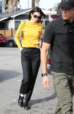 KENDALL JENNER Out for Lunch at Butcher