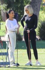 KHLOE and KIM KARDASHIAN Golfing in Los Angeles 01/08/2020