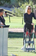 KHLOE and KIM KARDASHIAN Golfing in Los Angeles 01/08/2020