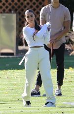 KHLOE and KIM KARDASHIAN Golfing in Los Angeles 01/08/2020