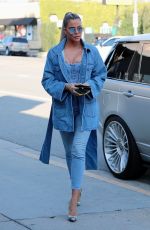 KHLOE KARDASHIAN in Denimms at Sap and Honey in Sherman Oaks 01/22/2020