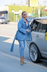 KHLOE KARDASHIAN in Denimms at Sap and Honey in Sherman Oaks 01/22/2020