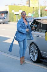 KHLOE KARDASHIAN in Denimms at Sap and Honey in Sherman Oaks 01/22/2020