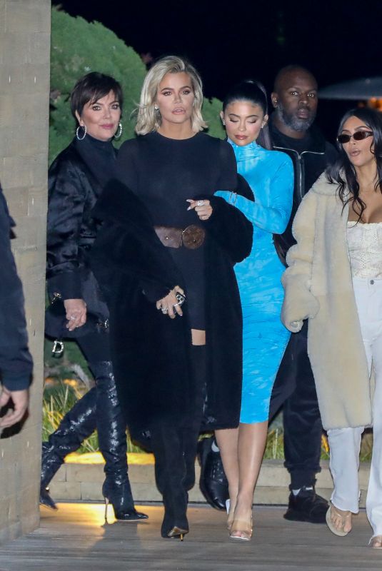 KIM and KHLOE KARDASHIAN and KYLIE JENNER Leaves Nobu in Malibu 01/09/2020