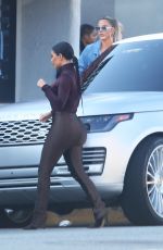 KIM and KHLOE KARDASHIAN Filming KUWTK in Los Angeles 01/22/2020