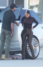 KIM and KHLOE KARDASHIAN Filming KUWTK in Los Angeles 01/22/2020