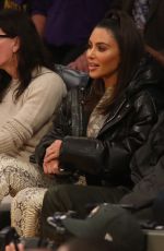 KIM KARDASHIAN and Kanye West at Cleveland Cavaliers vs LA Lakers Game in Los Angeles 01/13/2020